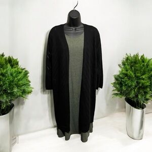 Ricki's Black Open-Front Cardigan